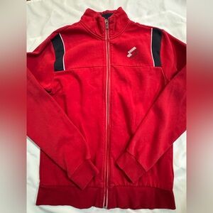 Lotto Red Track Jacket Y2K Inspired Italian Sport Full Zip Men’s M